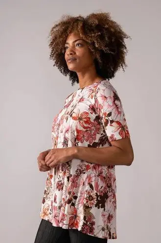 Agnes & Dora NWT Swing Tee | Sand/Pink Floral