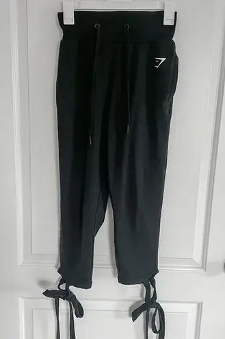 Gymshark  black tie ankle ark high waisted jogger