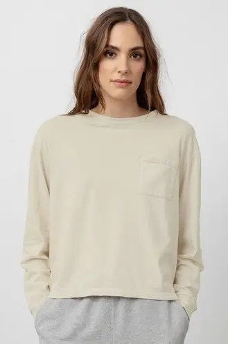 Rails THE LONG SLEEVE BOXY CREW TEE MOONLIGHT XL