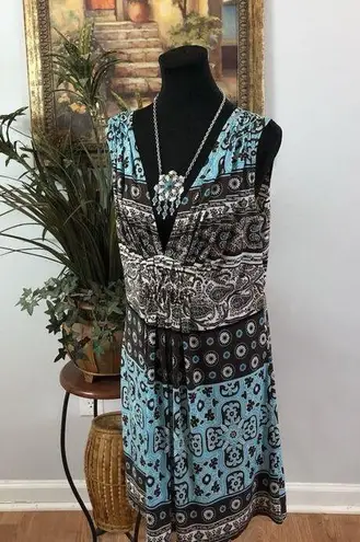 New Directions Women Dress PXL Boho Artsy Lagenlook Summer Sleeveless Pullover Size undefined