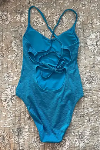 Aerie Blue One Piece Bathing Suit