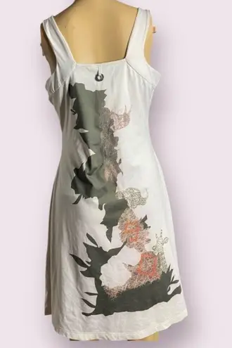 SAVE THE QUEEN! Made in Italy Artistic Graphic Print Dress