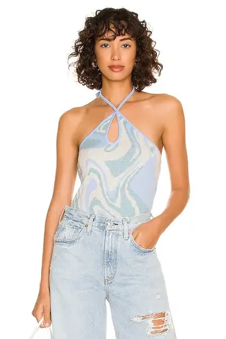 Heartloom NWT Brandi Halter in Lake L size