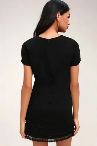 Lulus Buenos Aires Black Shift Dress