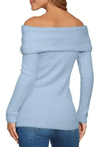 Boston Proper NWT Baby Blue Plush Slouchy Long Sleeve Sweater