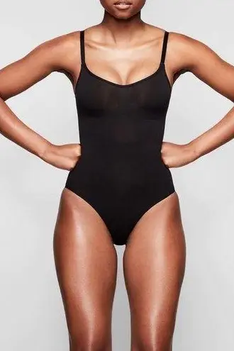 SKIMS Sculpting Onyx Black Shapewear Bodysuit with Snaps Size XL NWOT