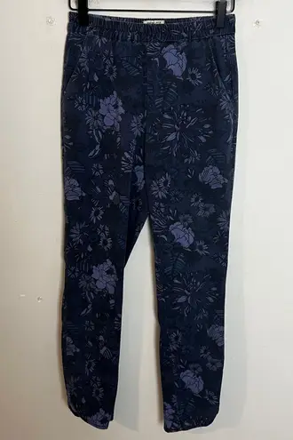 Marine layer - Re-Spun Allison Pant Navy Floral Casual Pull On Travel