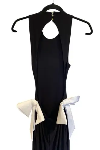 Club L By Your Side Cut Out Maxi Bow Monochrome Dress Size 4