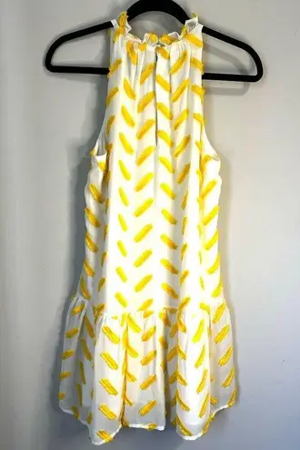 Ali & Jay Agua Caliente Dress in Sunshine in Yellow with Ruffled Neck Line sz. S