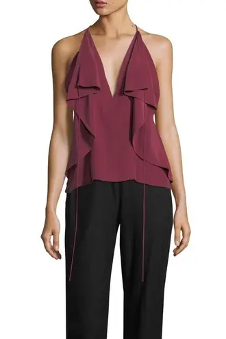 Robert Rodriguez new ✦ Sexy Strappy Silk Red Carpet Draped Cami Top ✦ Wine