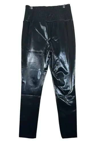 Revolve Lita By Ciara Womens NEW Black Stretch Smocked Liquid Legging Sz 12 $298