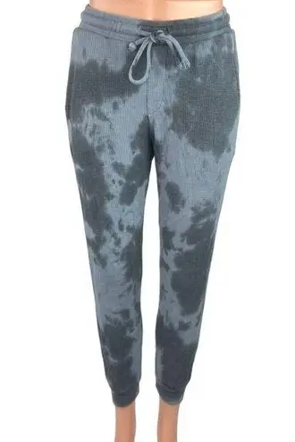 RD Style  Gray Tie Dye Knitted Drawstring Pull On Crop Lounge Sweatpants Jogger S