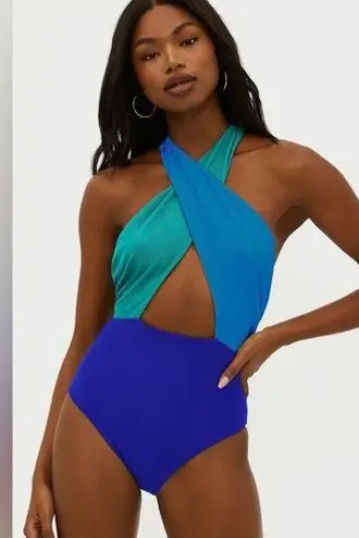 Beach Riot NWOT Jessica One Piece
Caribbean Sea Colorblock LARGE