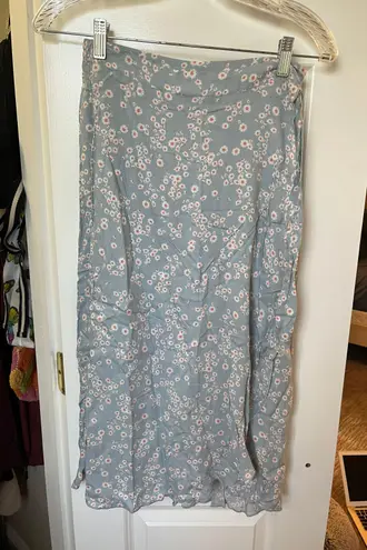 Urban Romantics Floral Wrap Midi Skirt