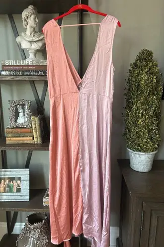 Rocky Barnes The Bright Side Dawn Slip Dress Desert Rose Womens Size Large Pink