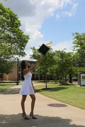 Satin white Strapless Mini Dress Size 0