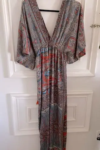 Printed Flowy Maxi Dress or Bathing Suit Cover Up