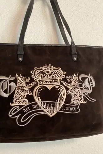 Juicy Couture Velour Shopper Tote