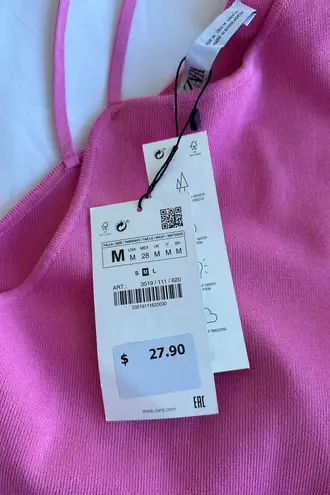 ZARA NWT  Asymmetrical Crop Top