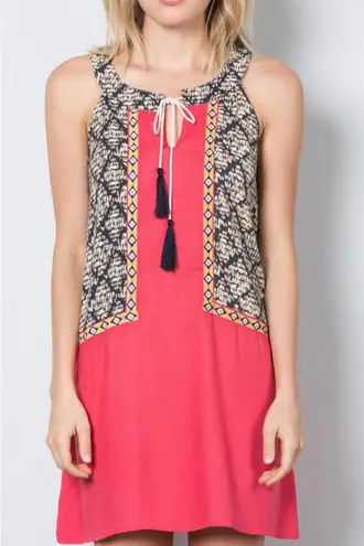 THML CONTRAST PANEL TUNIC dress sz XS