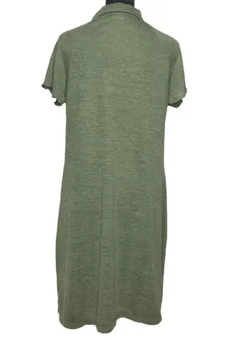 Good Luck Gem Green Knit Polo Dress - Size Large