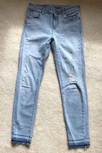 ZARA Light Wash Mid Rise Skinny Jeans - 4