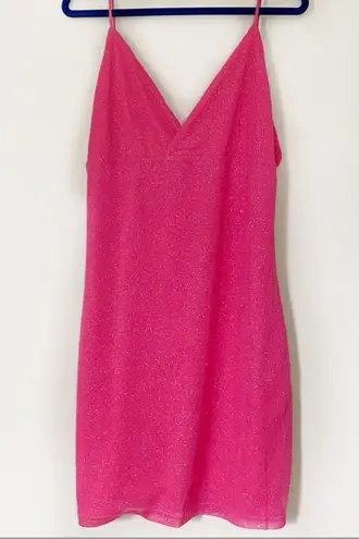 superdown Revolve  Sydney Sparkle Mini Dress in Pink sz small