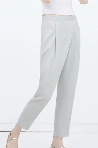 ZARA Crepe Drapey Trousers - Image 6