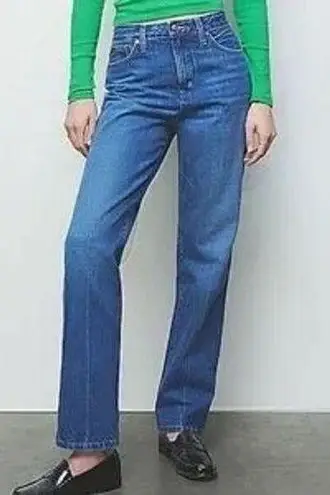 J Crew Point Sur Womens Jeans Nipped Straight Leg Stretch Rodeo Wash Size 29 Blue