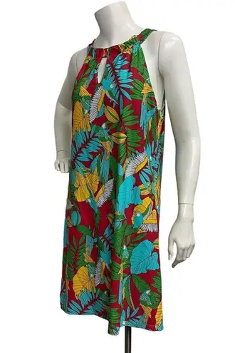 B Skinz Women's M Hawaiian Parrot Colorful Sleeveless Keyhole A