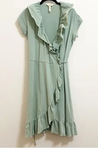 Matilda Jane  'Light as Air' Wrap Dress In Sage Green Sm - Image 3