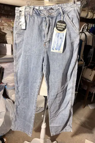 S. O. N. G. AUTHENTIC ORIGINAL DENIM CARPENTER 90s BOYFRIEND JEAN Blue Size 31