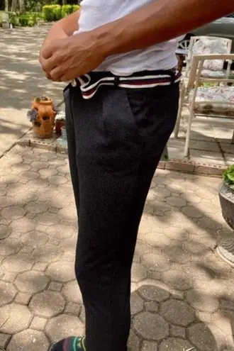 Massimo Rebecchi belted Tweed Pants grey L Gray Size L