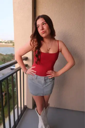 Edikted  Denim Mini Skirt thumbnail 2