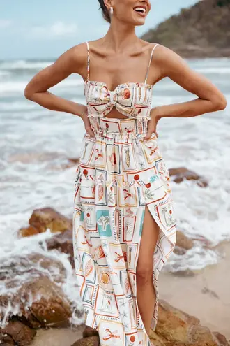 Petal and Pup Maxi Dress