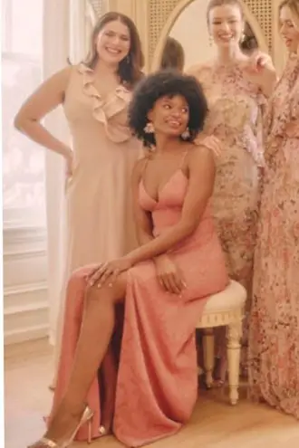 BHLDN Tansy Satin Charmeuse Maxi Dress