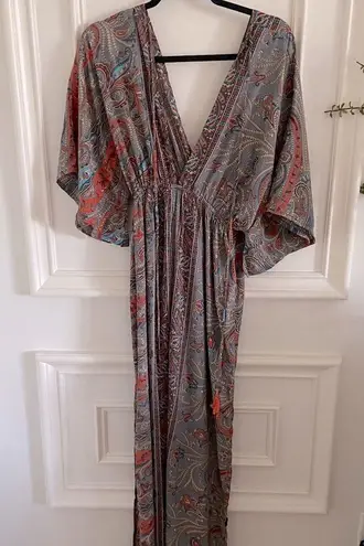 Printed Flowy Maxi Dress or Bathing Suit Cover Up