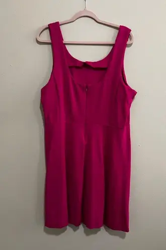 J.Crew  Berry Pink Scoop Neck Sleeveless Stretch Dress 2X