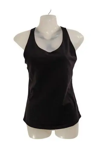 prAna Criss Cross Back Athletic Tank Top Removable Pads Black Size Small