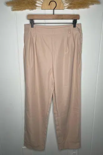 SheIn  Frenchy Trouser Pants Large Cream Neutral Minimalist Chic Office Work