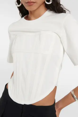 DION LEE Corset Cotton Jersey T