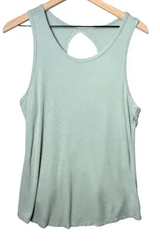 Balance Collection Sleeveless Wrapped Open Back Tank Seafoam Green