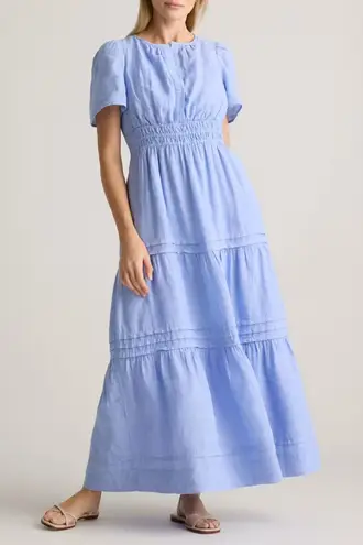 Quince 100% European Linen Tiered Maxi Dress XS