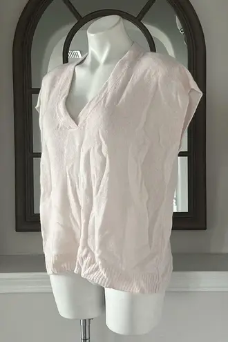 Cashmere Oversized Short Sleeve Sweater from C by Bloomingdale's Size S NWT $188 Pink