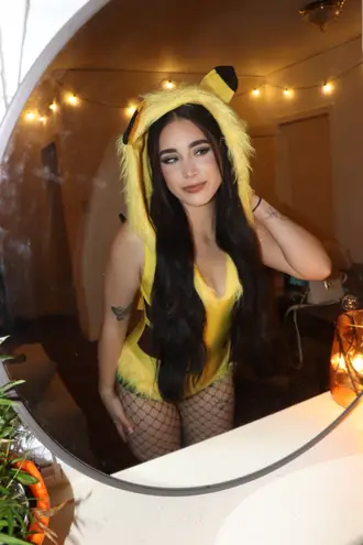 FashioNova Pikachu Halloween Costume with leg warmers  - Image 2