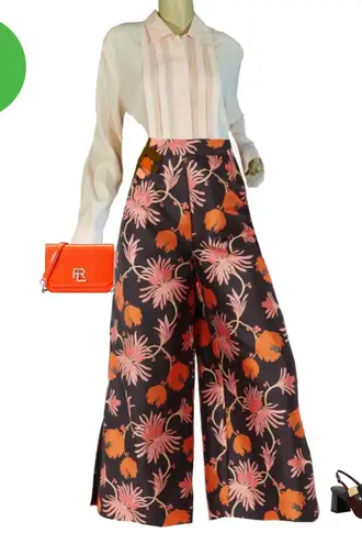 Christie & Jill LIGHT PINK PLEATED BUTTON DOWN BLOUSE (12)