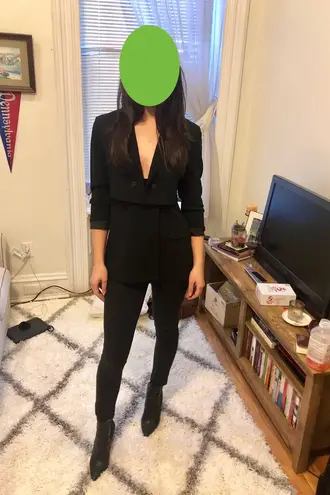 3.1 Phillip Lim women’s black Tiered Twill blazer jacket size 2 extra small XS