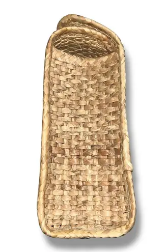 Boutique Vintage Mexican Woven Raffia Straw Tote Bag Beach Summer Travel