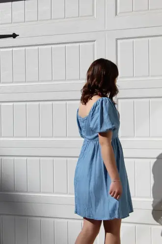 Blue Rain Denim Babydoll Dress