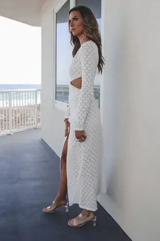 Pretty Little Thing Amazing Lace Sweet Little Thing Lace Long Sleeve Maxi Dress